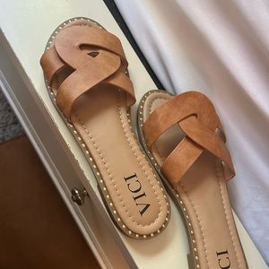 VICI sandals.